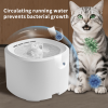 Smart pet water dispenser featuring silent circulating water system, multi-stage filtration, automatic cleaning and hydration